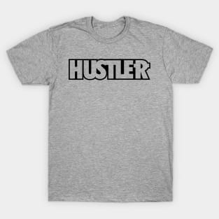 Hustler Outline Design blk T-Shirt